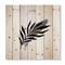 Designart - Abstract Tropical Leaf I - Modern Print on Natural Pine Wood